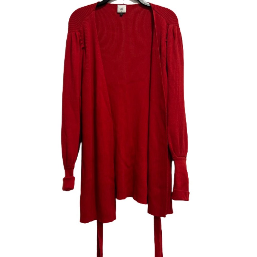 Cabi Cabaret Red Cardigan #5634 Women’s Size Large